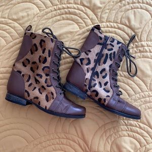 Betsey Johnson Leopard Boots